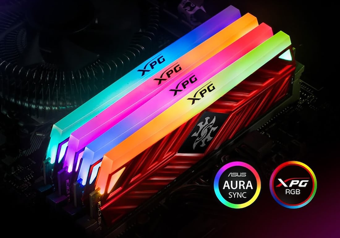 Memorie desktop ADATA XPG Spectrix D41 RGB, 2x8GB DDR4, 3200MHz